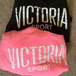 TWO Victoria’s Sport Sweatshirts Sz Lg